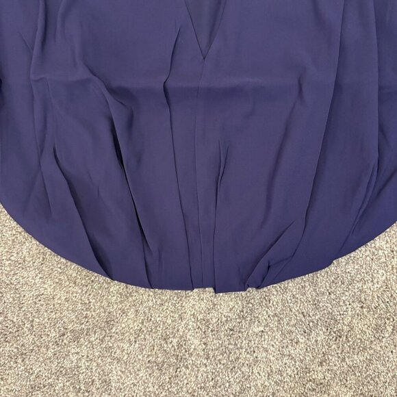 Express Women's Satin Top Size XS Purple V-Neck Relaxed Dolman Sleeve NWT$64 - Picture 4 of 14